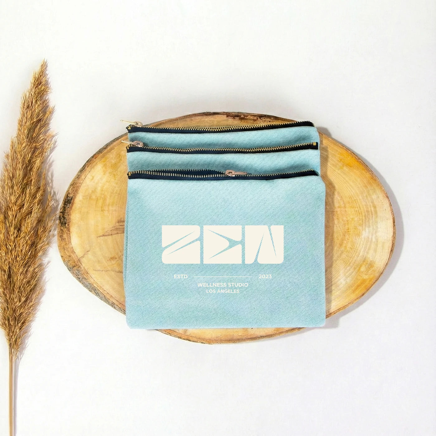 Star Clutch 21x15 Açık Mavi - Metal Fermuar(Özelleştirilebilir)