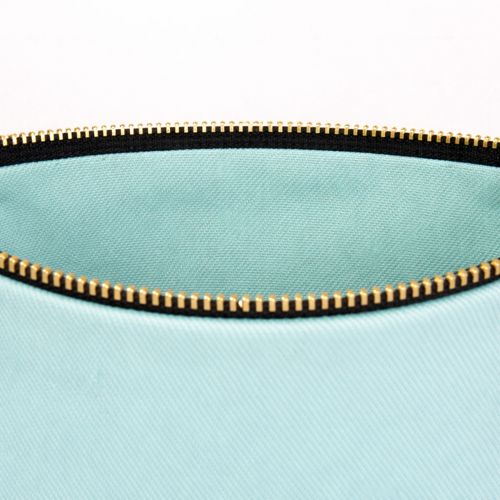 Star Clutch 21x15 Açık Mavi -Metal Fermuar