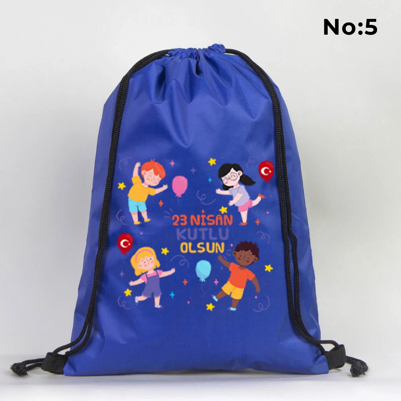 32x45 cm Saks Mavi İmperteks Sırt Çantası - 23 Nisan Hediyesi - farklı açı
