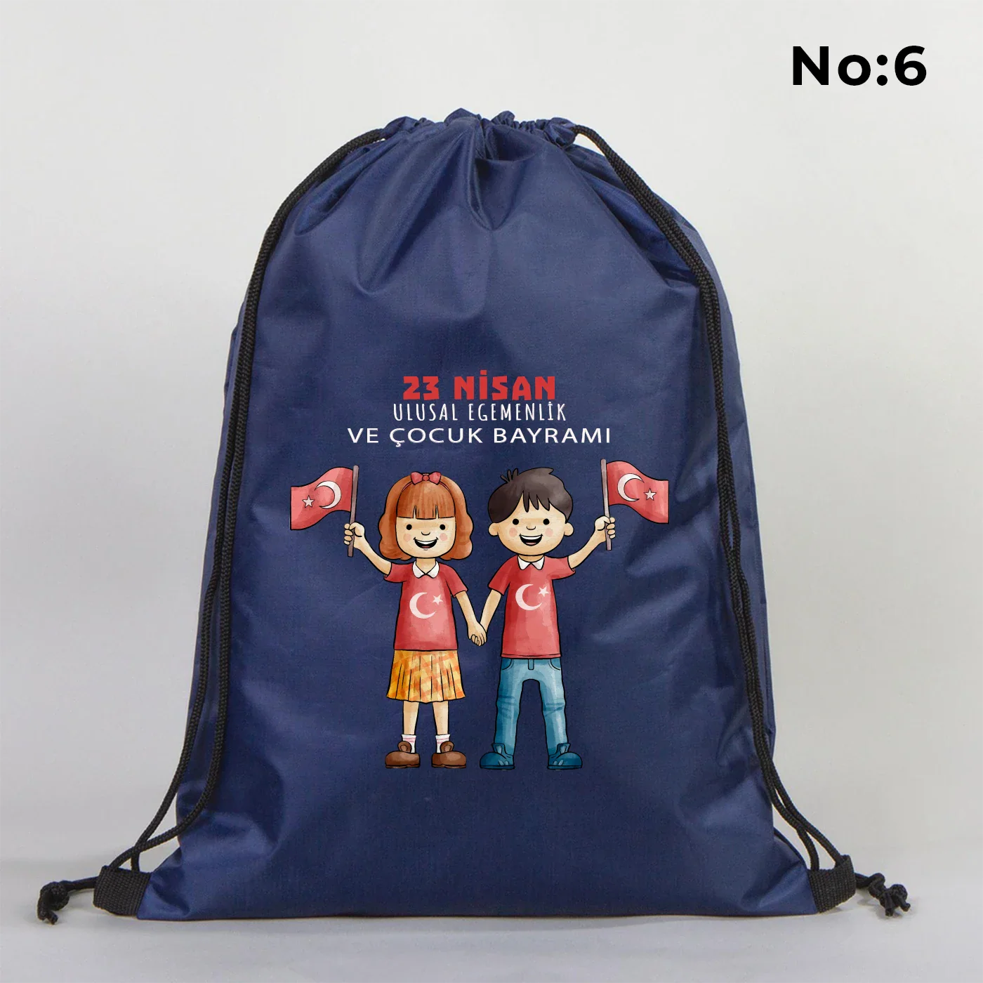 32x45 cm Lacivert İmperteks Sırt Çantası - 23 Nisan Hediyesi - görsel 6
