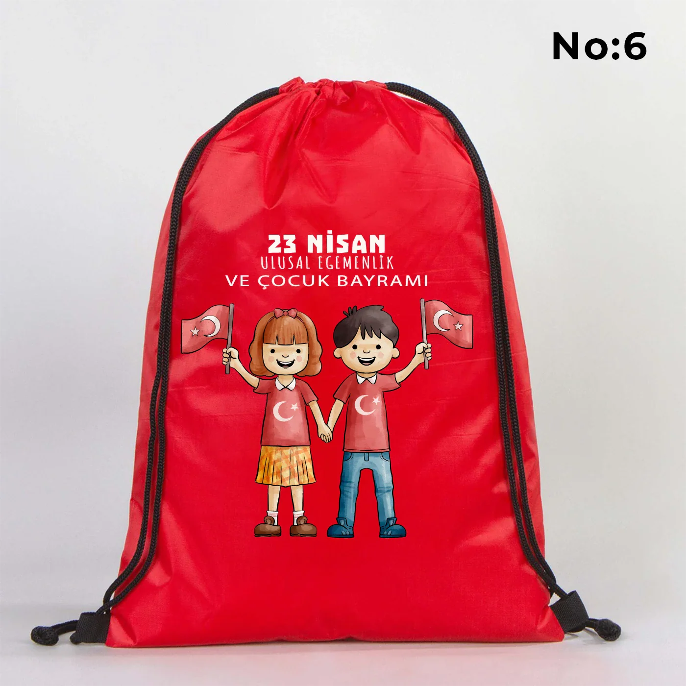 32x45 cm Kırmızı İmperteks Sırt Çantası - 23 Nisan Hediyesi - görsel 7