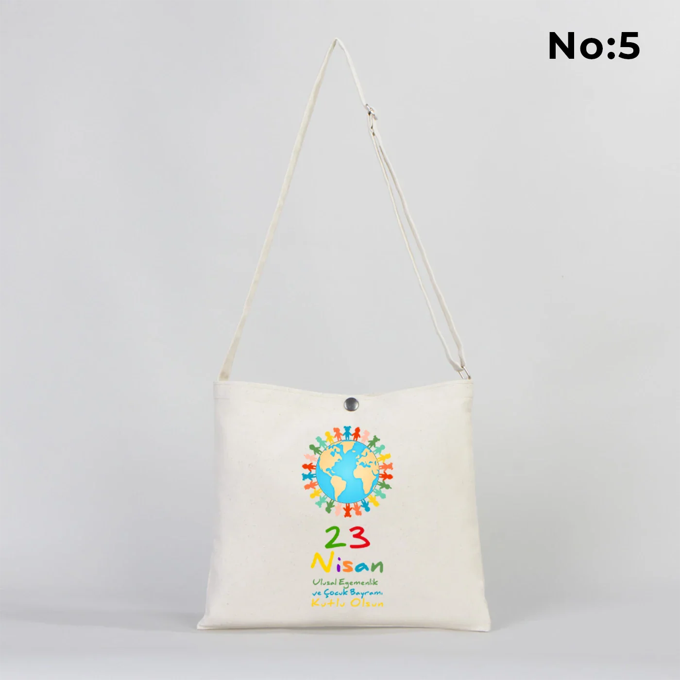 35x30 cm Çıt Çıtlı Heybe - 23 Nisan Çantası - farklı açı