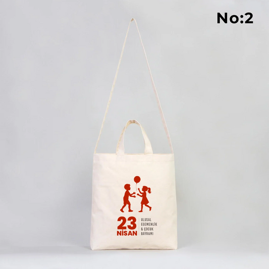 38x38x4 cm Alt Körüklü Kanvas Çanta - 23 Nisan Hediyesi - detay görünüm