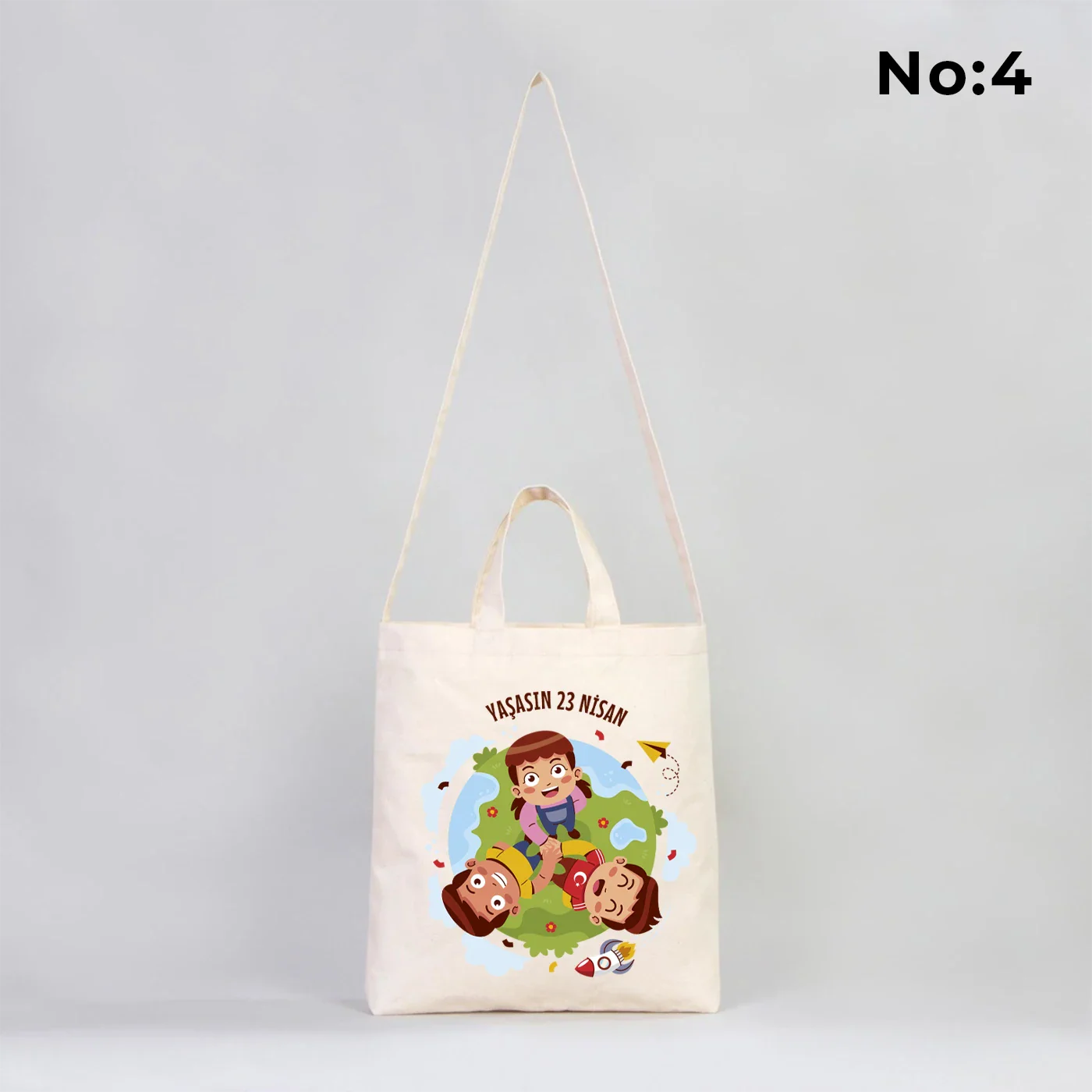 38x38x4 cm Alt Körüklü Kanvas Çanta - 23 Nisan Hediyesi - kullanım örneği