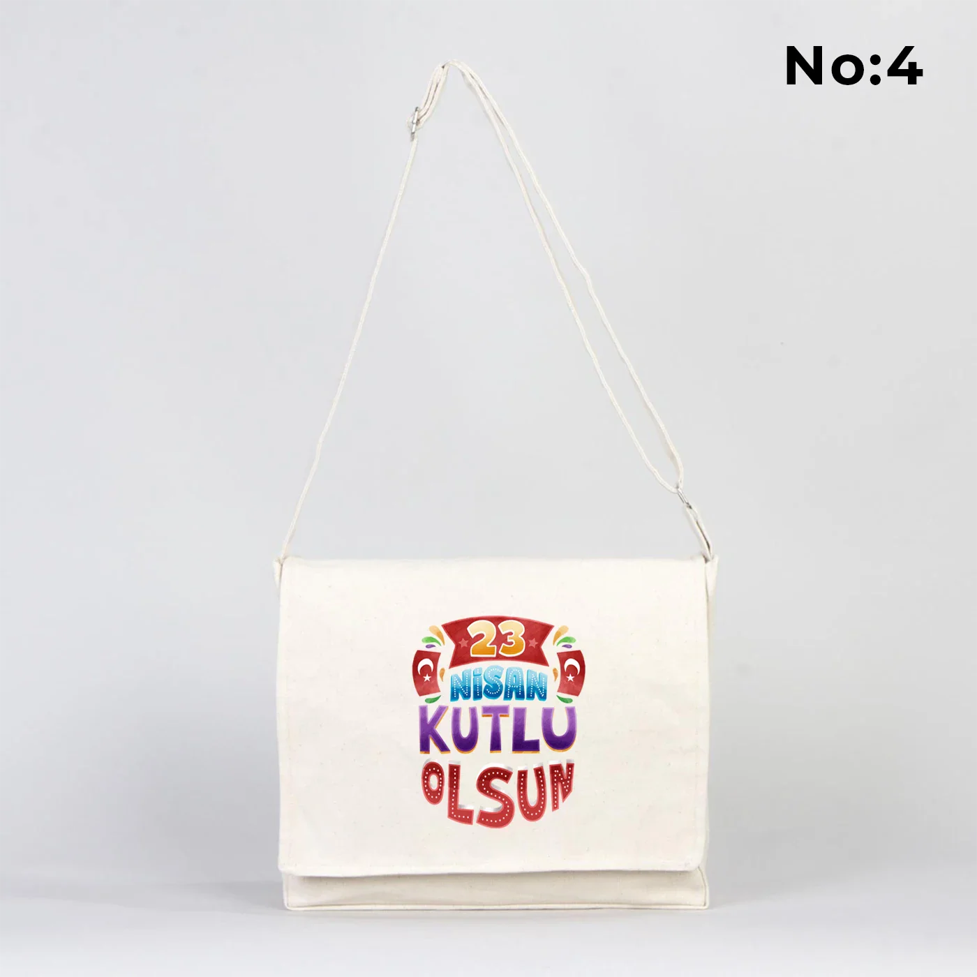 34x27x8 cm Kanvas Postacı Çantası - 23 Nisan Hediyesi - kullanım örneği