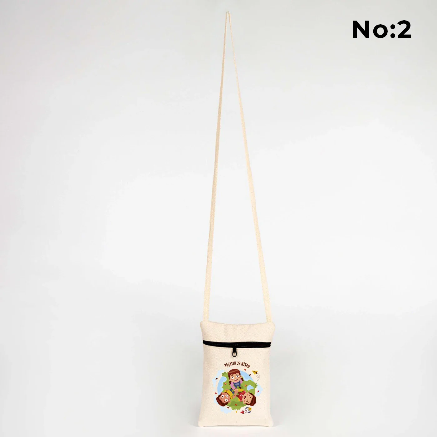 19x14 cm Gabardin Çocuk Çantası - 23 Nisan Hediyesi - detay görünüm