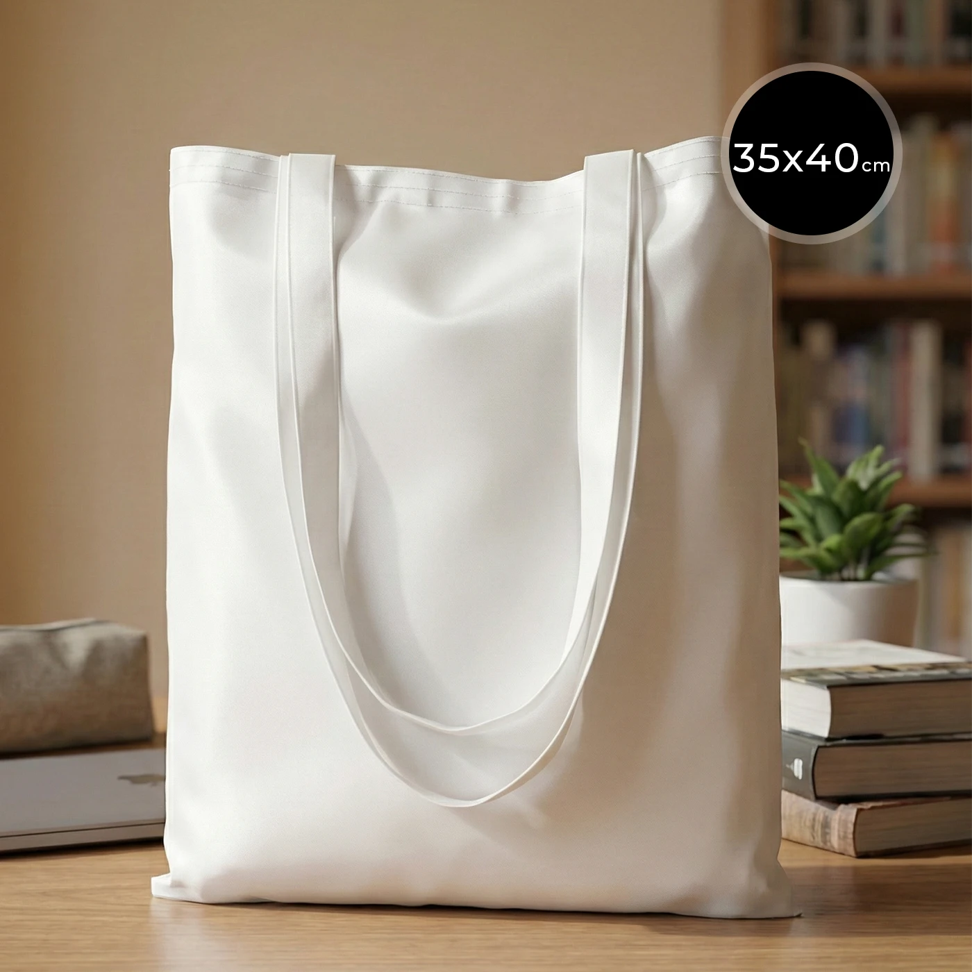 Baskısız Micro Polyester Çanta Toptan – Beyaz Promosyon Çanta