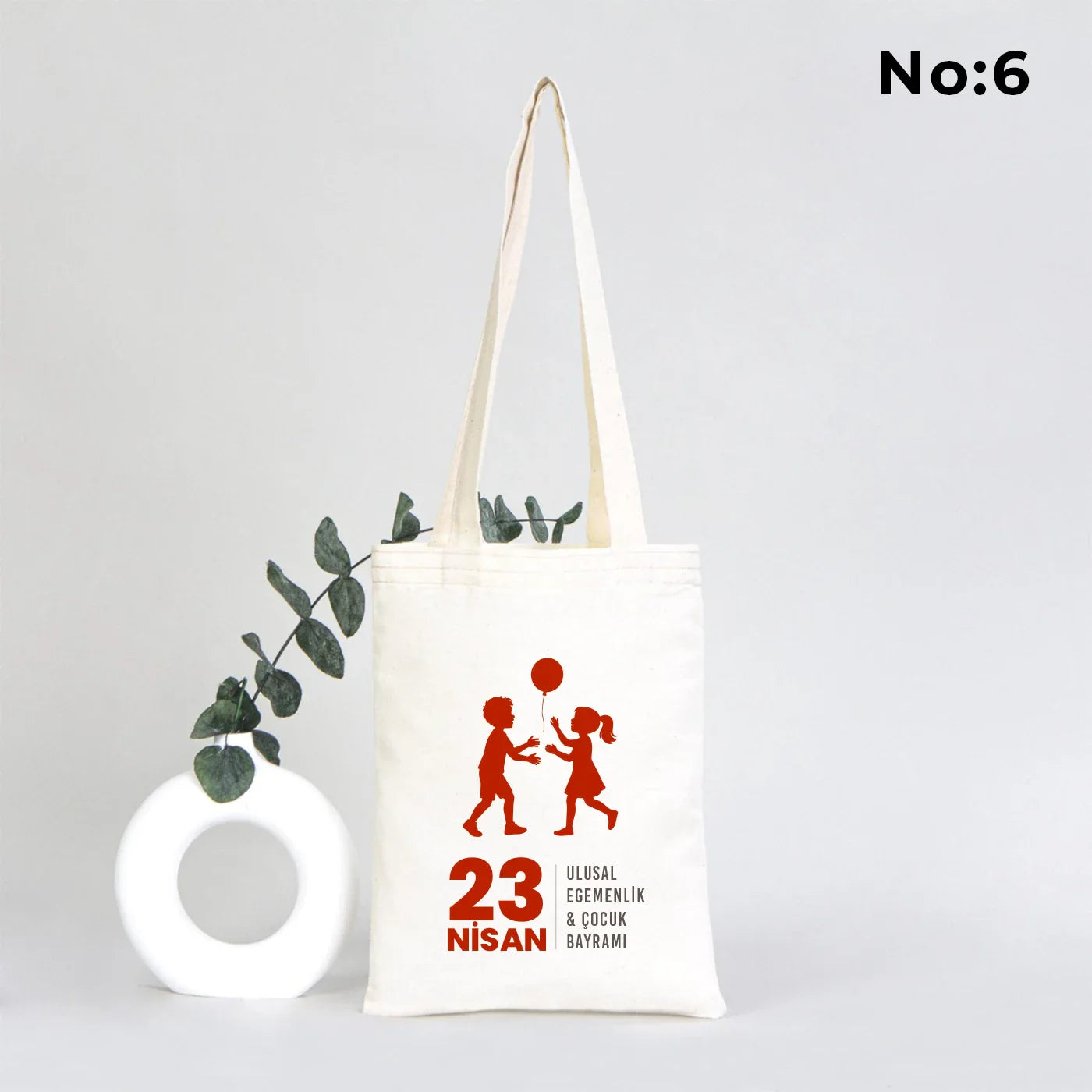 20x25 cm Ham Bez Kitap Çantası - 23 Nisan Hediyesi - görsel 6