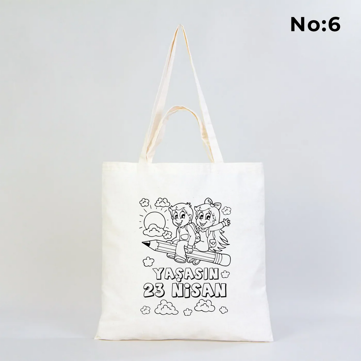 Boyanabilir 40x40 Ham Bez Model Günlük Hediyelik Kullanım - 23 Nisan Hediyesi - görsel 6