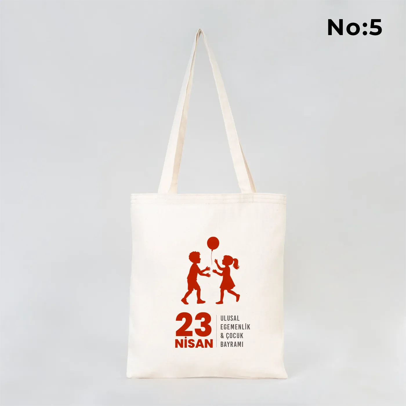 35x40 cm Gabardin Bez Çanta - 23 Nisan Hediyesi - farklı açı