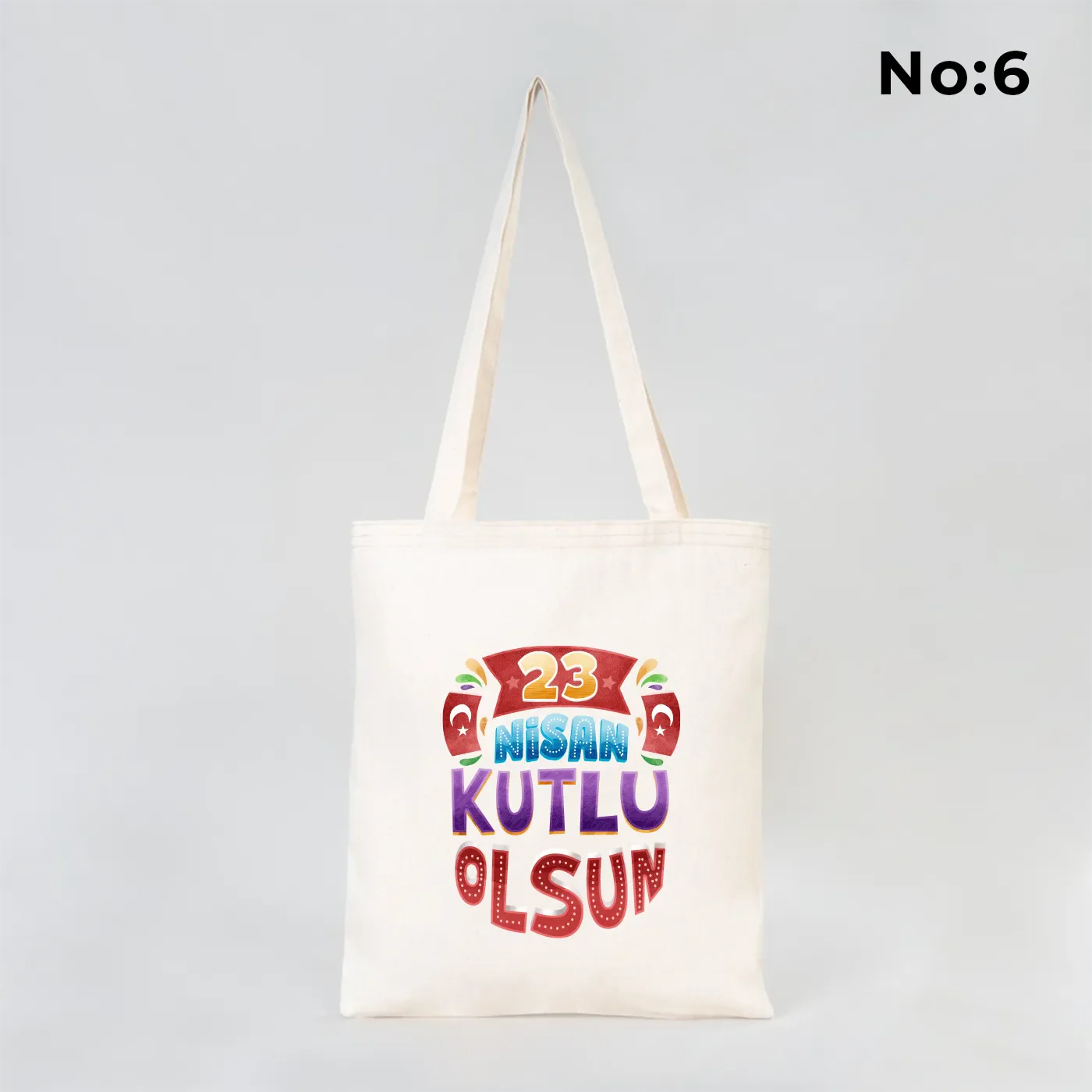 35x40 cm Gabardin Bez Çanta - 23 Nisan Hediyesi - görsel 6