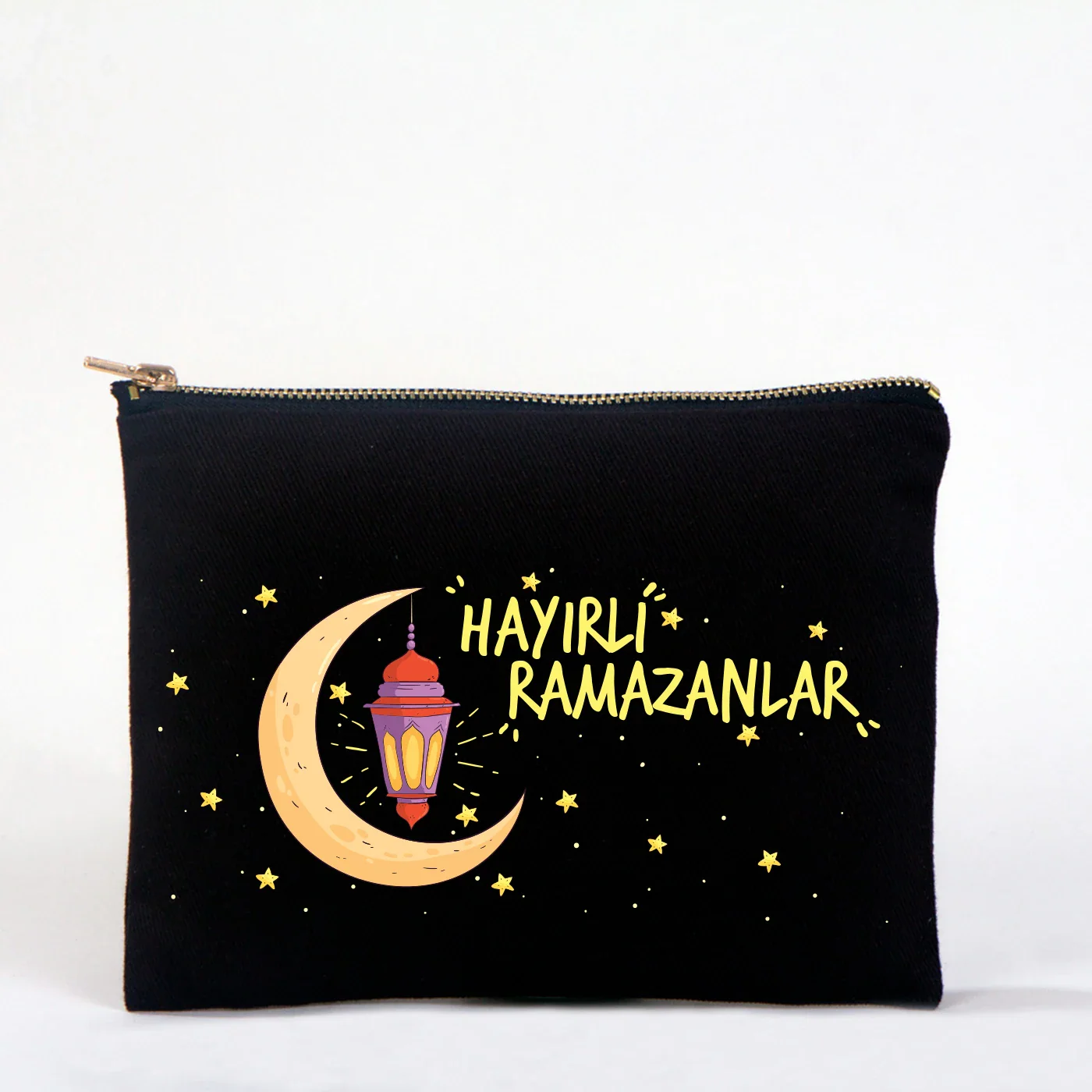 21x15 cm Siyah Star Clutch - Bayram Cüzdanı Hediyelik - detay görünüm
