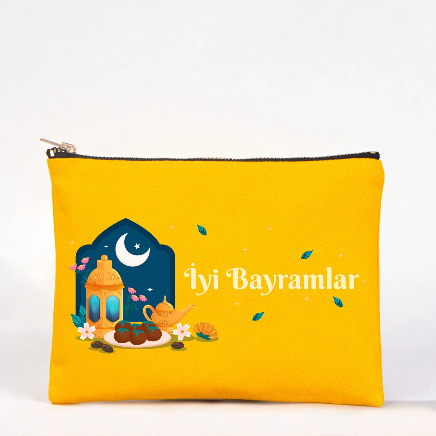 21x15 cm Sarı Star Clutch  - Bayram Harçlık Cüzdanı - detay görünüm