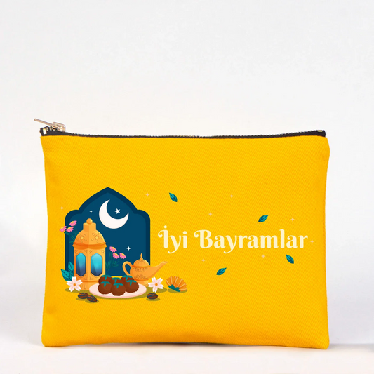 21x15 cm Sarı Star Clutch  - Bayram Harçlık Cüzdanı - detay görünüm