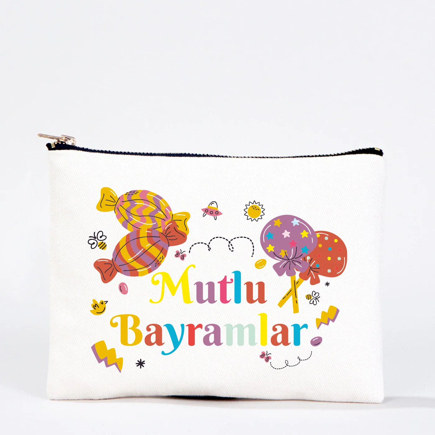 21x15 cm Beyaz Star Clutch - Bayram Harçlık Cüzdanı - detay görünüm