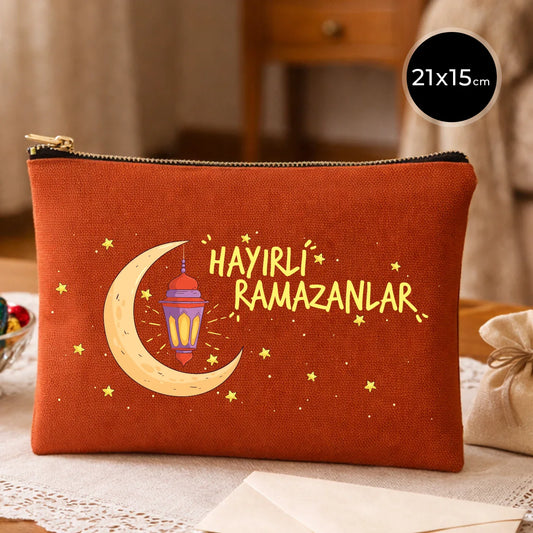 21x15 cm Kiremit Star Clutch - Bayram Harçlık Cüzdanı