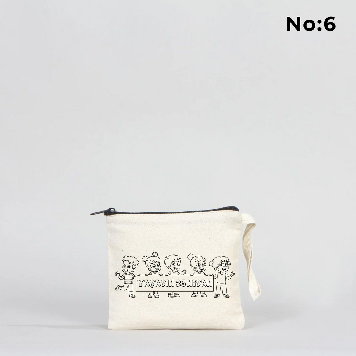 Boyanabilir 15x13 cm Clutch Astarsız Çanta - 23 Nisan Hediyelik - görsel 6
