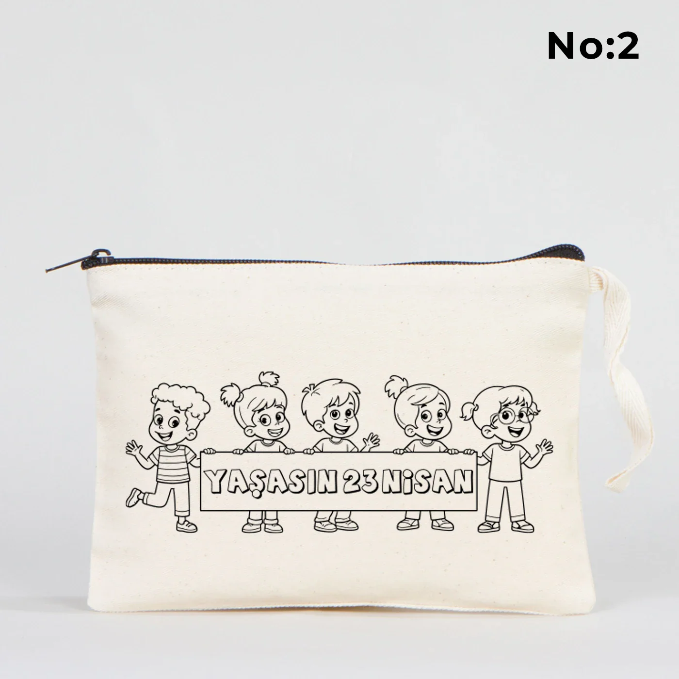 Boyanabilir 21x15 cm Clutch - 23 Nisan Çantası - detay görünüm