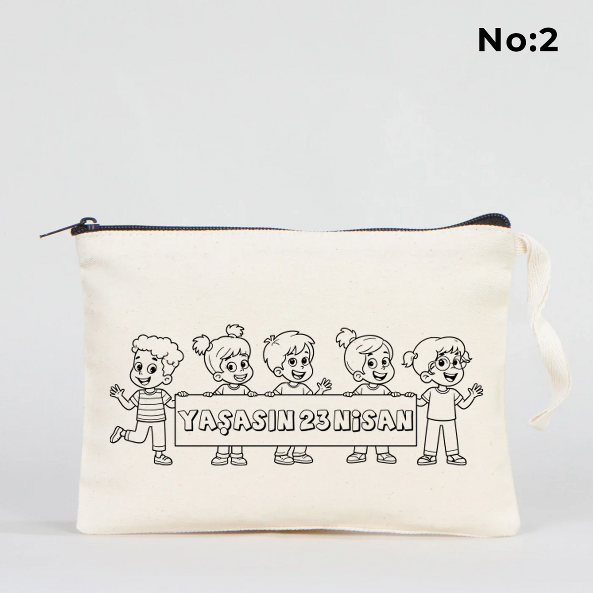 Boyanabilir 21x15 cm Clutch - 23 Nisan Çantası - detay görünüm