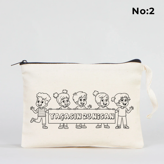 Boyanabilir 21x15 cm Clutch - 23 Nisan Çantası - detay görünüm