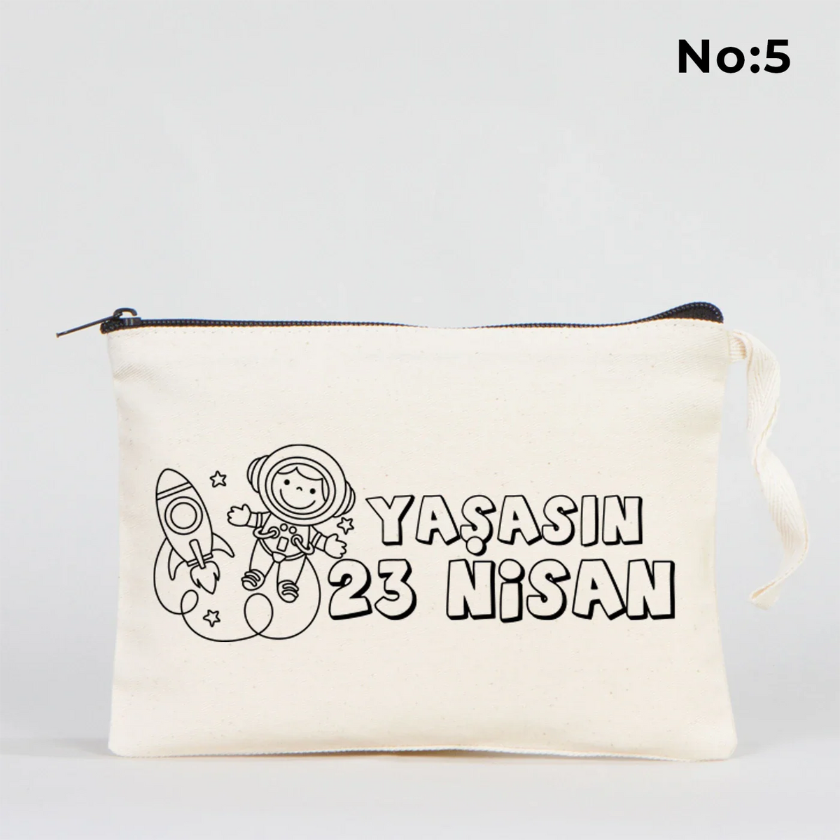Boyanabilir 21x15 cm Clutch - 23 Nisan Çantası - farklı açı
