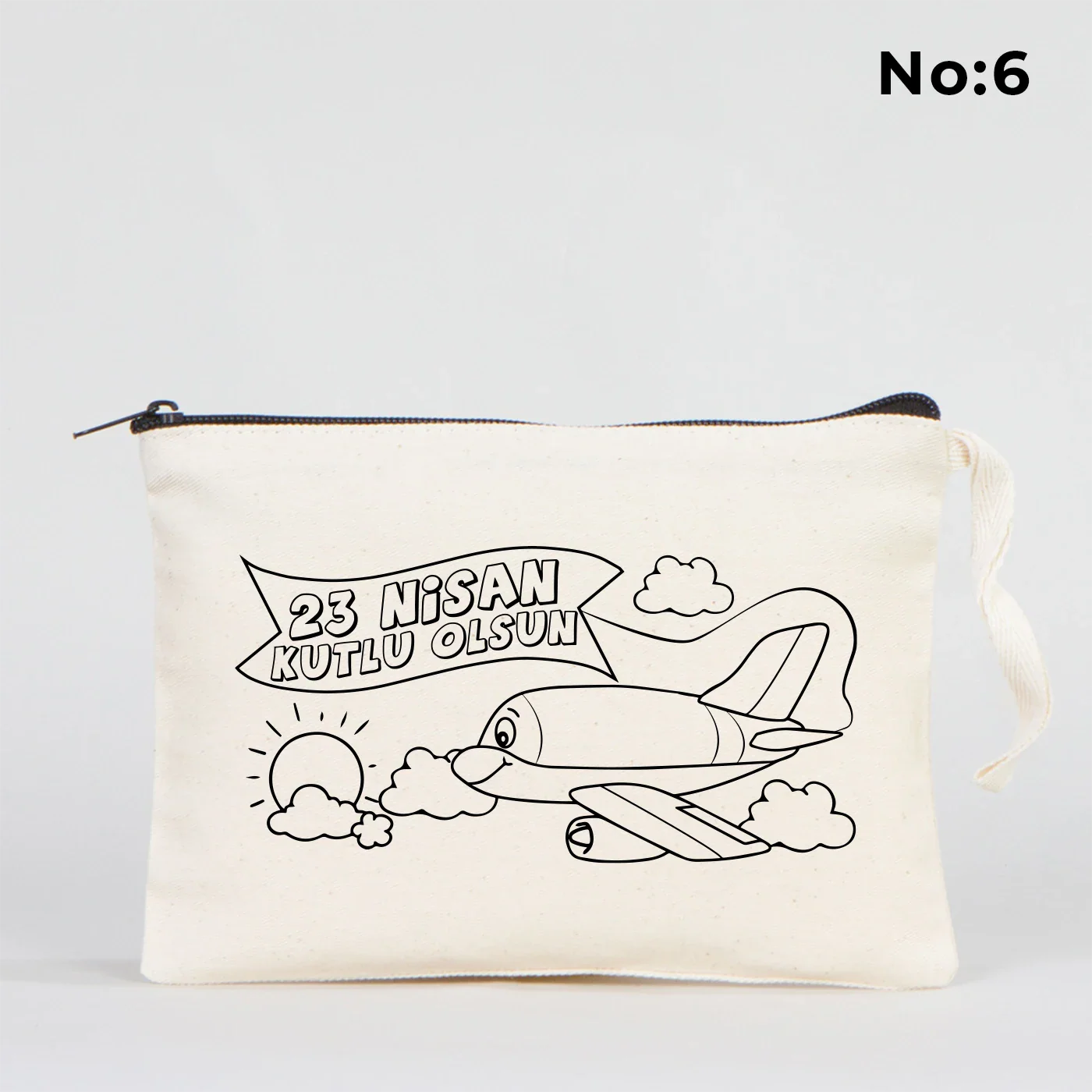Boyanabilir 21x15 cm Clutch - 23 Nisan Çantası - görsel 6