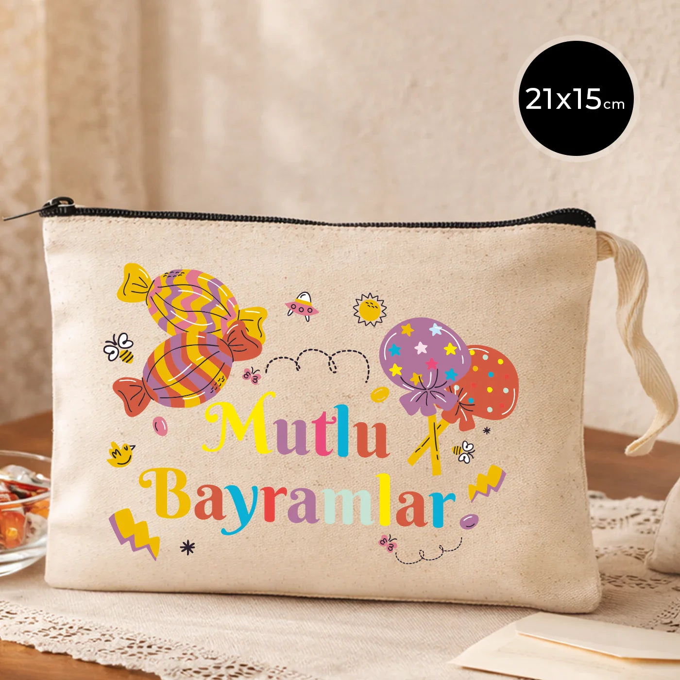 21x15 cm Astarsız Clutch - Bayram Harçlık Cüzdanı