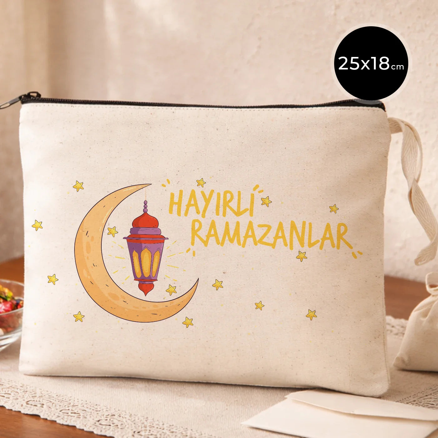 25x18 cm Ham Renk Astarsız Kalemlik - Harçlık & Şeker Cüzdanı