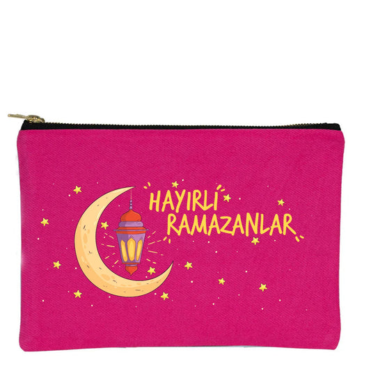 25x18 cm Fuşya Metal Fermuarlı Kalemlik - Harçlık & Şeker Cüzdanı - detay görünüm