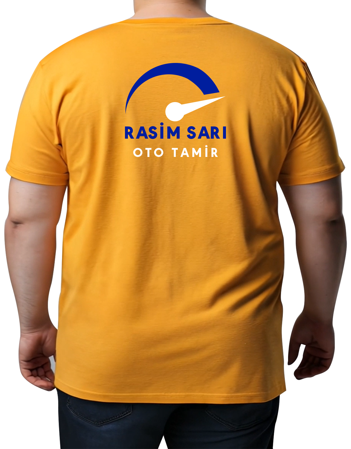 Toptan Büyük Boy Tişört - Sarı (Özelleştirilebilir)