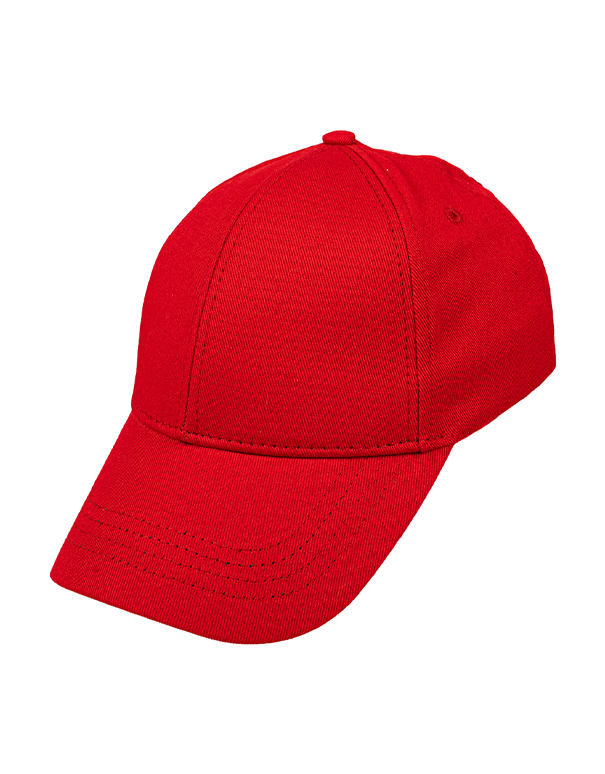 1. Kalite Gabardin Pamuklu Şapka - Kırmızı