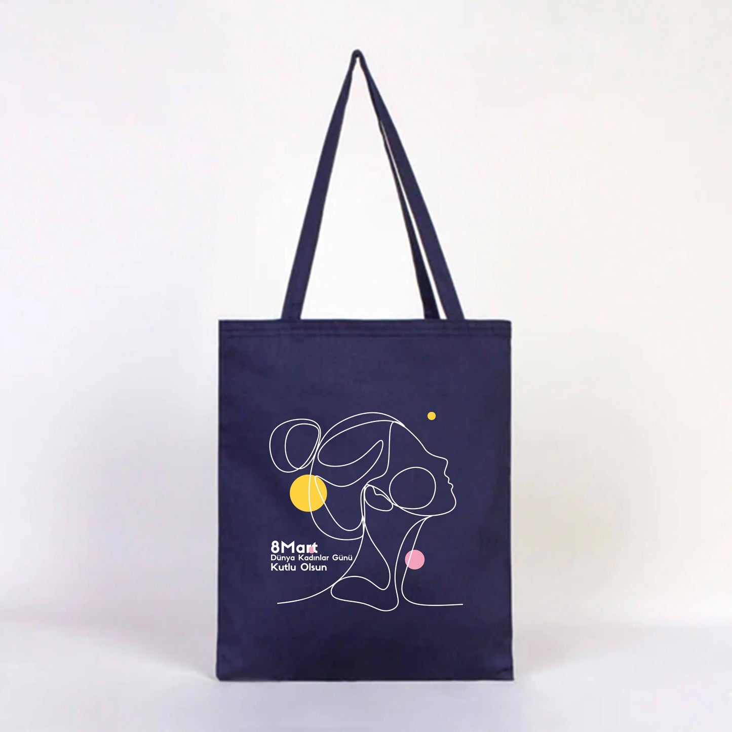 35x40 cm Lacivert Renk Gabardin Bez Model - Kadınlar Günü - görsel 8