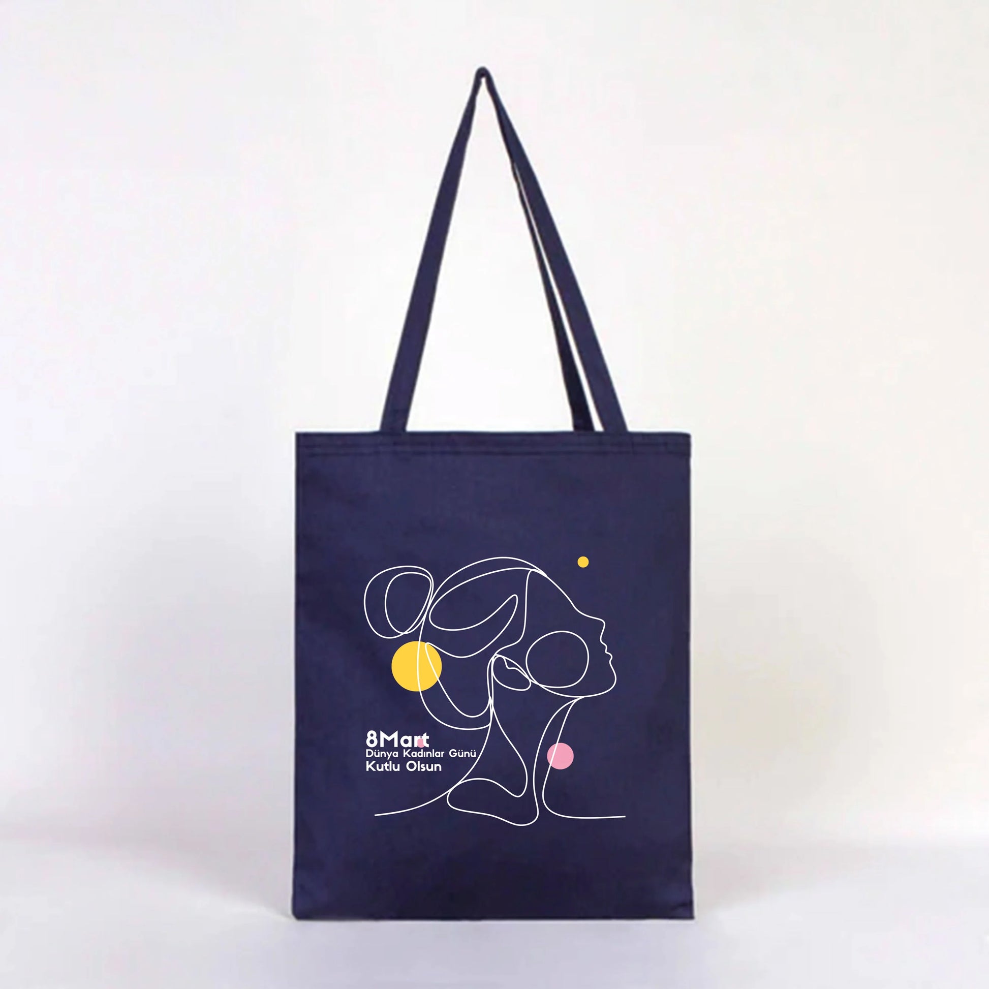 35x40 cm Lacivert Renk Gabardin Bez Model - Kadınlar Günü - görsel 8