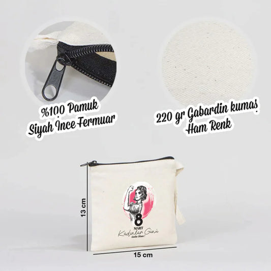 15x13 cm Astarsız Clutch Modeli Günlük Kullanım - Kadınlar Günü Hediyesi - detay görünüm