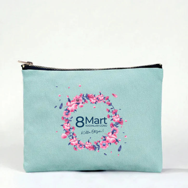 21x15 cm Açık Mavi Star Clutch - Kadınlar Günü Hediyesi - yakın çekim