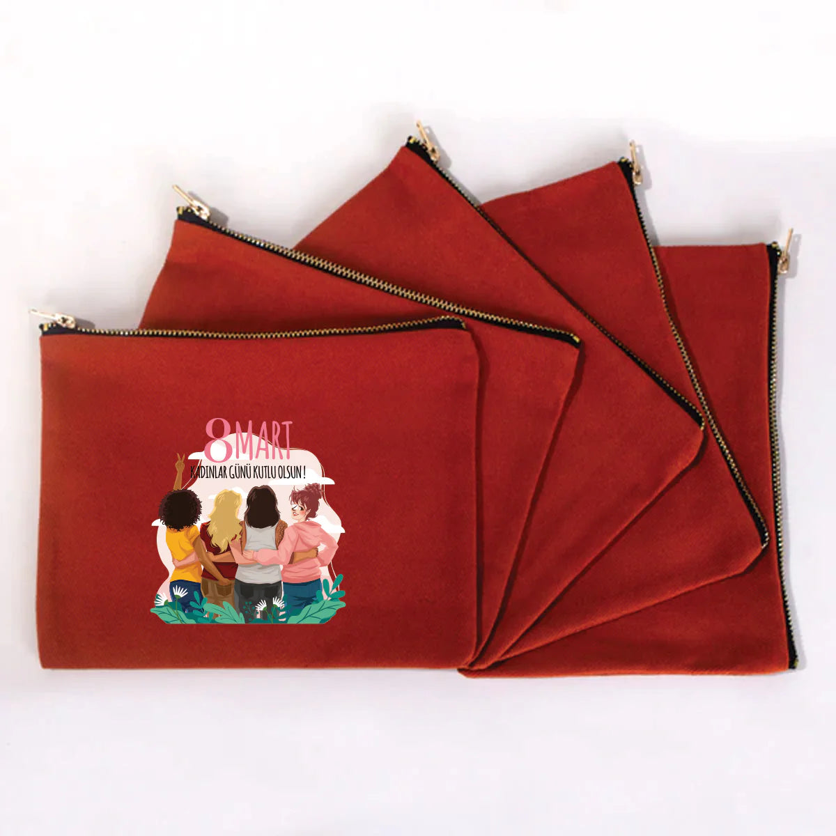 21x15 cm Kiremit Star Clutch - Kadınlar Günü Hediyesi - detay görünüm