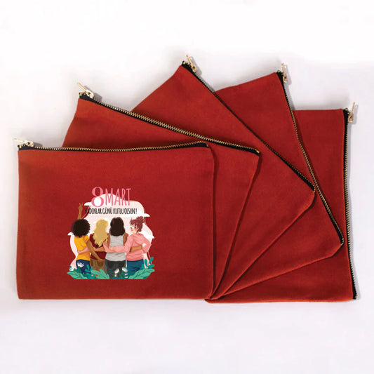 21x15 cm Kiremit Star Clutch - Kadınlar Günü Hediyesi - detay görünüm
