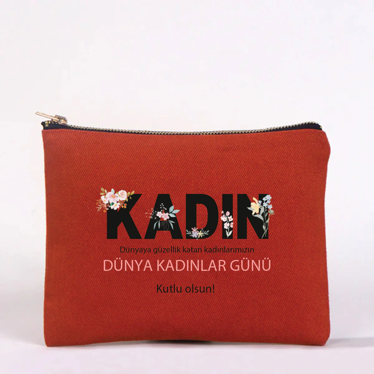 21x15 cm Kiremit Star Clutch - Kadınlar Günü Hediyesi - yakın çekim