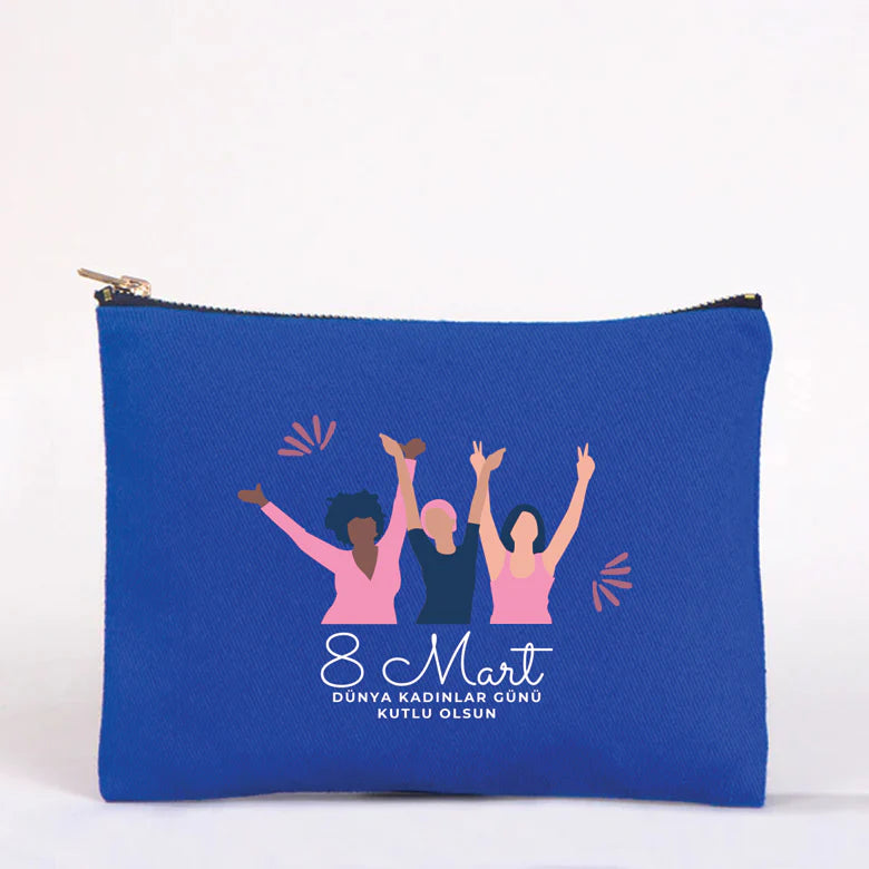 21x15 cm Saks Mavi Star Clutch - Kadınlar Günü Hediyesi - kullanım örneği