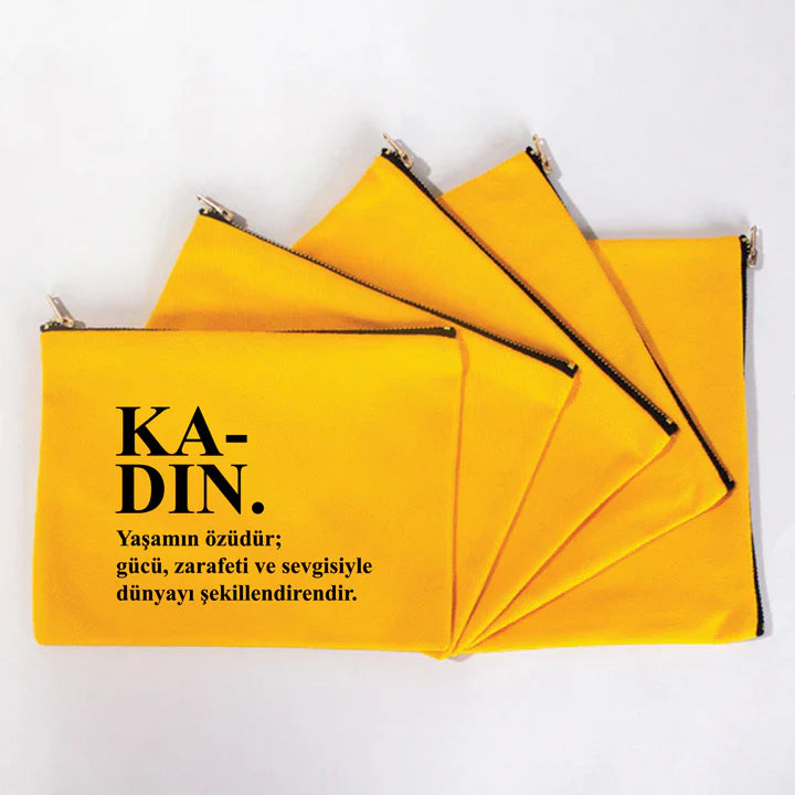21x15 cm Sarı Star Clutch  - Kadınlar Günü Hediyesi - yakın çekim