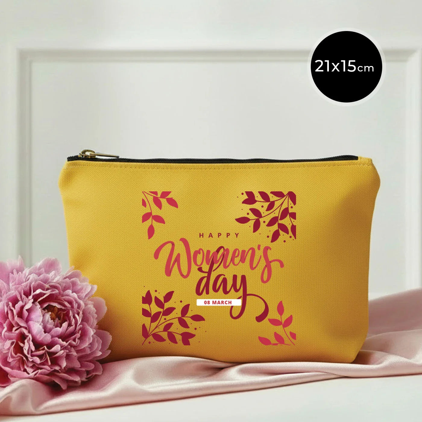 21x15 cm Sarı Star Clutch  - Kadınlar Günü Hediyesi