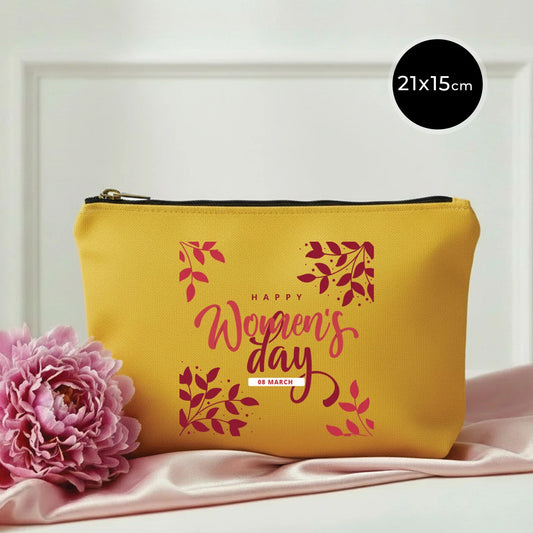 21x15 cm Sarı Star Clutch  - Kadınlar Günü Hediyesi