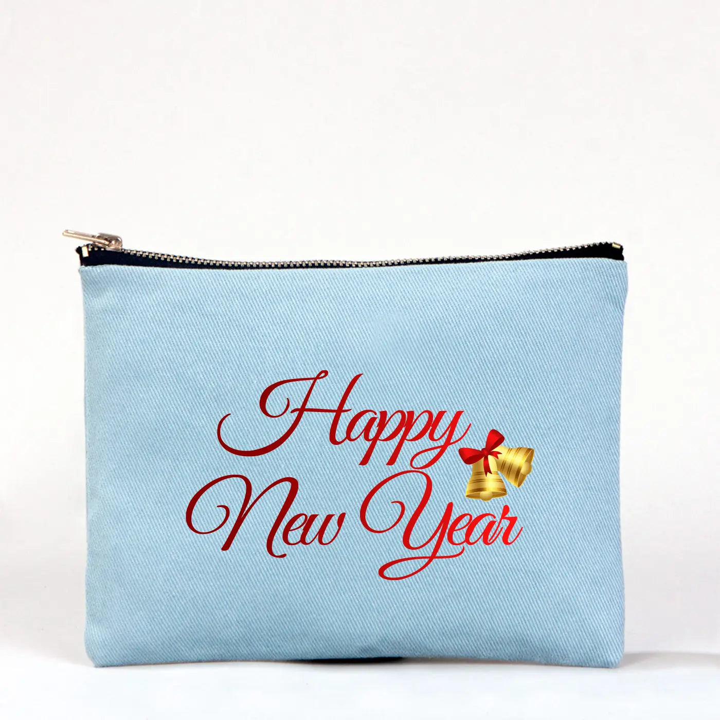 Yılbaşı Star Clutch 21x15 Açık Mavi - Metal Fermuar(Özelleştirilebilir)