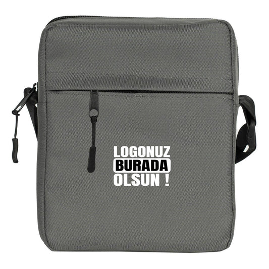 Active Omuz Çantası - Koyu Gri 16x20x8 cm (Özelleştirilebilir) - istecanta.com