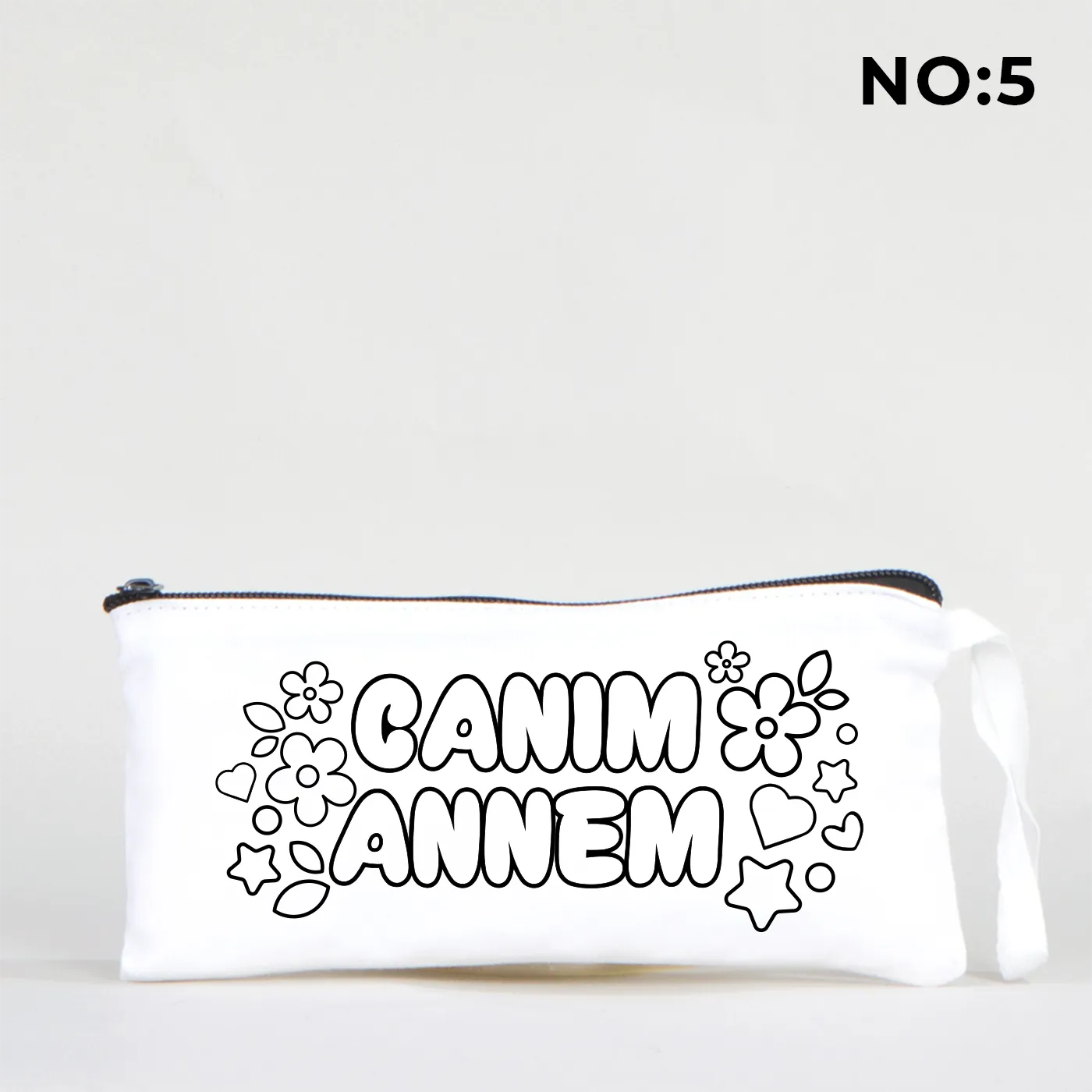 Anneler Günü Boyanabilir Kalemlik Beyaz 21x10 cm