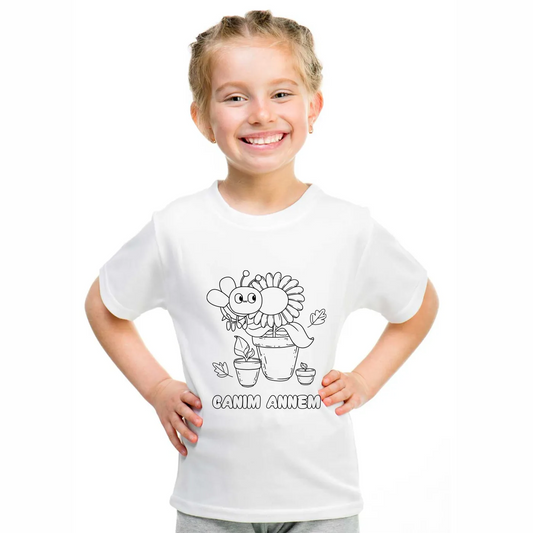Boyanabilir Tişört Canım Annem - Arı