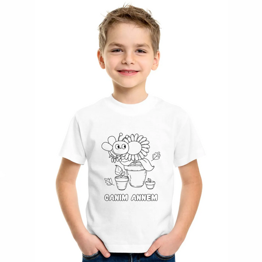 Boyanabilir Tişört Canım Annem - Arı