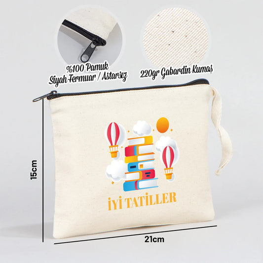 Karne Günü Desenli Clutch Astarsız Çanta – 21×15 cm