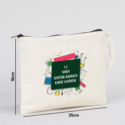 Karne Günü Desenli Clutch Astarsız Çanta – 25×18 cm