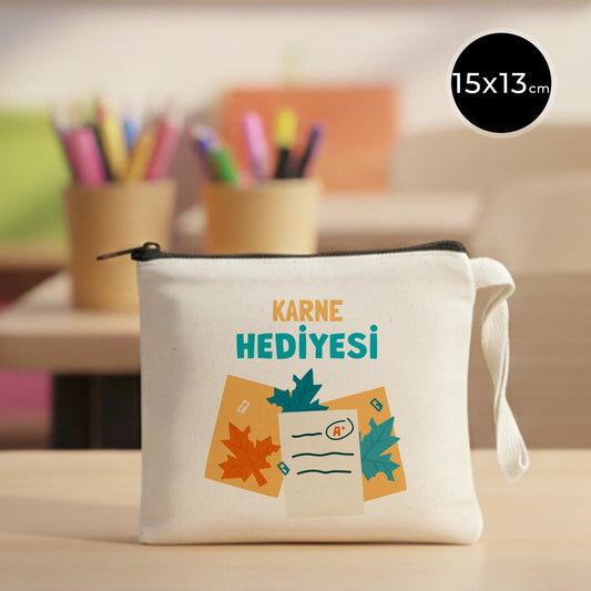 Karne Günü Desenli Clutch Astarsız Çanta – 15x13 cm